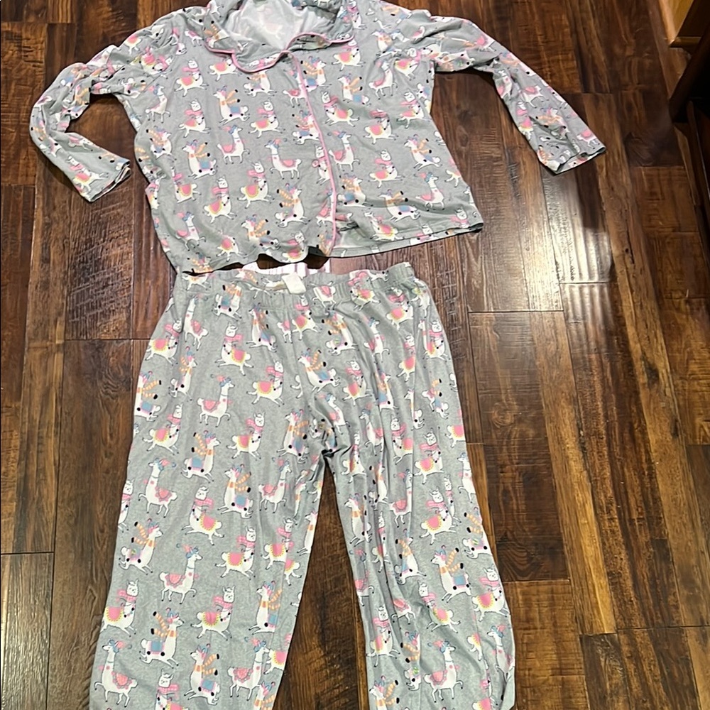 Munki Munki Llama Pajama Set